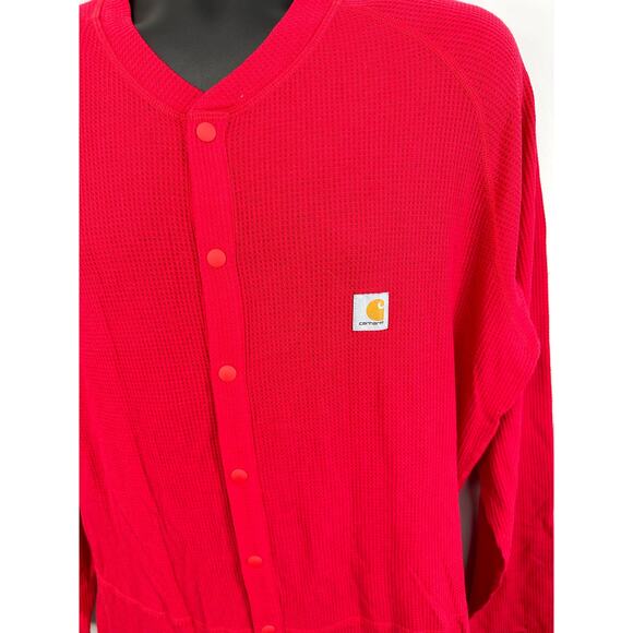 NWOT Carhartt Mens Force Classic Base Force Thermal Base Layer Suit Red Size 2XL - Picture 10 of 13